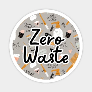 Zero Waste Earth Day in Gray Magnet